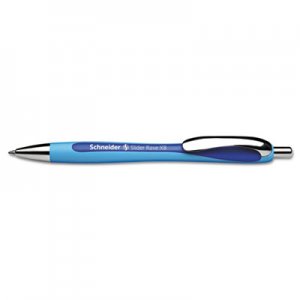 SchneiderA Rave XB Retractable Ballpoint Pen, 1.4 mm, Blue Ink, Blue/Blue Barrel RED132503 132503