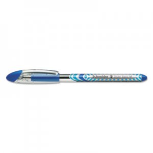 SchneiderA Slider Stick Ballpoint Pen, 0.8 mm, Blue Ink, Blue/Silver Barrel, 10/Box RED151103 151103