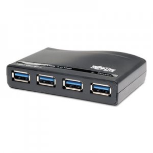 Tripp Lite USB 3.0 SuperSpeed Hub, 4 Ports, Black TRPU360004R U360-004-R