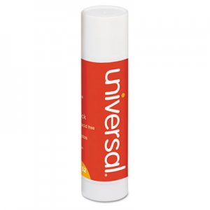 Universal Glue Stick, 1.3 oz, Applies and Dries Clear, 12/Pack UNV76752