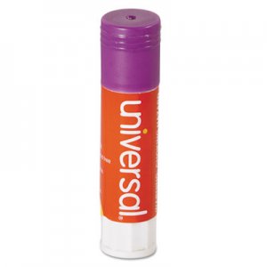 Universal Glue Stick Value Pack, 0.28 oz, Applies Purple, Dries Clear, 30/Pack UNV74748VP