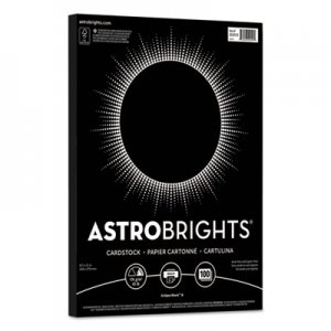 Astrobrights Color Cardstock, 65 lb, 8.5 x 11, Eclipse Black, 100/Pack WAU2202401 22024-01