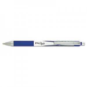 Zebra Z-Grip Flight Retractable Ballpoint Pen, 1.2mm, Blue Ink, White Barrel, Dozen ZEB21920 21920