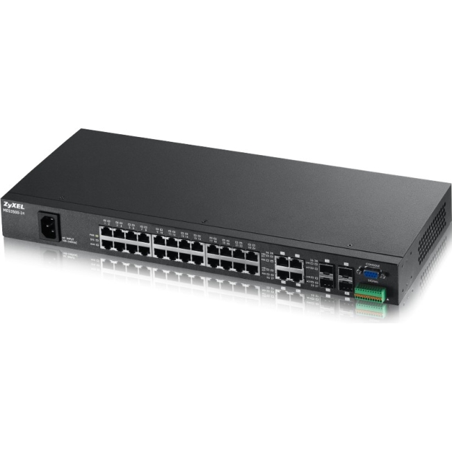 ZyXEL 24-Port FE L2 Switch with Four GbE Combo Ports MES3500-24
