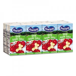 Ocean Spray Aseptic Juice Boxes, 100% Apple, 4.2oz, 40/Carton OCS23857 OCE23857