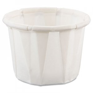 Dart Paper Portion Cups, .5oz, White, 250/Bag, 20 Bags/Carton SCC050 050-2050
