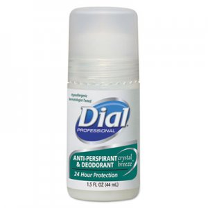 Dial Anti-Perspirant Deodorant, Crystal Breeze, 1.5oz, Roll-On, 48/Carton DIA07686 DIA 07686