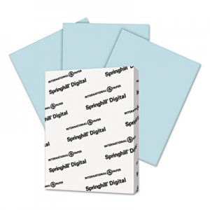 Springhill Digital Index Color Card Stock, 90 lb, 8 1/2 x 11, Blue, 250 Sheets/Pack SGH025100 025100