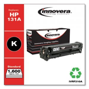 Innovera Remanufactured Black Toner, Replacement for HP 131A (CF210A), 1,400 Page-Yield IVRF210A