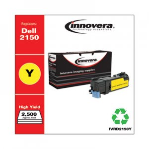 Innovera Remanufactured Yellow High-Yield Toner, Replacement for Dell 2150 (331-0718), 2,500 Page-Yield IVRD2150Y