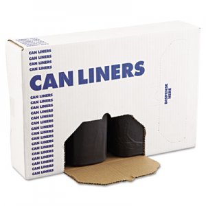 Boardwalk High-Density Can Liners, 60 gal, 14 microns, 38" x 58", Black, 200/Carton BWK385817BLK V7658HKKR01