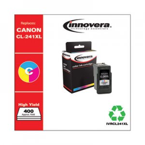 Innovera Remanufactured Tri-Color High-Yield Ink, Replacement for Canon CL-241XL (5208B001), 400 Page-Yield IVRCL241XL