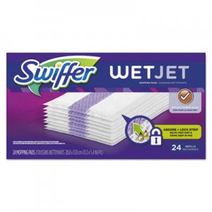 Swiffer WetJet System Refill Cloths, 11.3" x 5.4", White, 24/Box PGC08443 08443