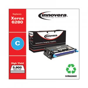 Innovera Remanufactured Cyan High-Yield Toner, Replacement for Xerox 106R01392, 5,900 Page-Yield IVR6280C