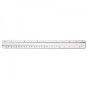 Westcott 12" Magnifying Ruler, Plastic, Clear ACM15571 15571