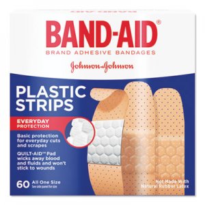 Band-Aid Plastic Adhesive Bandages, 3/4 x 3, 60/Box JOJ100563500 100563500