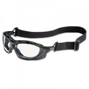 Honeywell Uvex Seismic Sealed Eyewear, Clear Uvextra AF Lens, Black Frame UVXS0600X S0600X