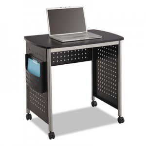 Safco Scoot Desk, 32.25" x 22" x 30.5", Black/Silver SAF1907BL 1907BL