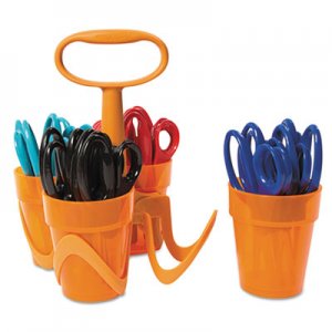 Fiskars Classpack Caddy, 5" Long, 1.6" Cut Length, Assorted Straight Handles, 24/Set FSK1234667097J 12-34667097J