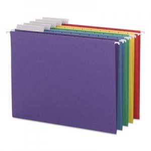 Smead Color Hanging Folders with 1/3 Cut Tabs, Letter Size, 1/3-Cut Tab, Assorted, 25/Box SMD64020 64020