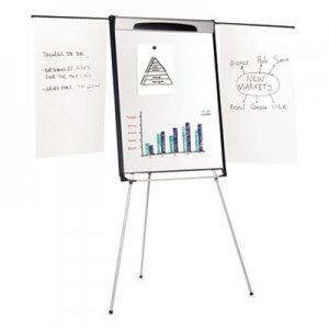 MasterVision Tripod Extension Bar Magnetic Dry-Erase Easel, 39" to 72" High, Black/Silver BVCEA23066720 EA23066720