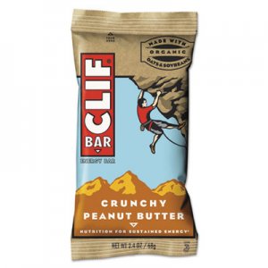 CLIF Bar Energy Bar, Crunchy Peanut Butter, 2.4 oz, 12/Box CBC50120 CCC50120