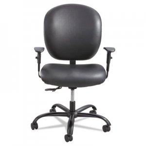 Safco Alday Intensive-Use Chair, Supports up to 500 lbs., Black Seat/Black Back, Black Base SAF3391BV 3391BV