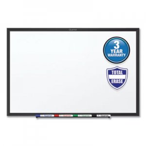 Quartet Classic Series Total Erase Dry Erase Board, 60 x 36, White Surface, Black Frame QRTS535B S535B
