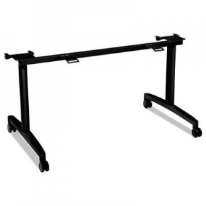 HON Huddle Flip-Top Base for 24" Deep Table Tops, 51-5/8w x 23-1/2d, Black HONMFLIP24CP HMBFLIP24L