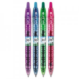 Pilot B2P Bottle-2-Pen Recycled Retractable Gel Pen, 0.7mm, Assorted Ink/Barrel, 4/Pack PIL36620 36620