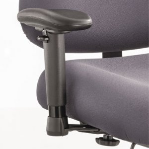 Safco Height/Width-Adjustable T-Pad Arms for Optimus Big and Tall Chairs, 4w x 10.25d x 11.5