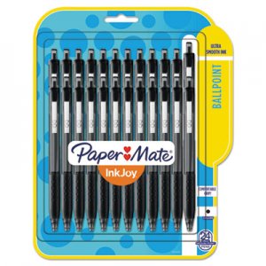 Paper Mate InkJoy 300 RT Retractable Ballpoint Pen, 1mm, Black Ink/Barrel, 24/Pack PAP1945925 1945925