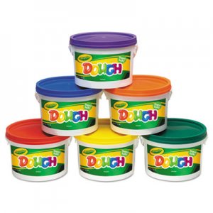 Crayola Modeling Dough Bucket, 3 lbs, Assorted, 6 Buckets/Set CYO570016 570016