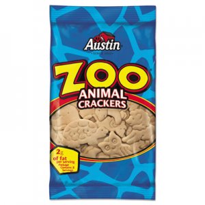 Austin Zoo Animal Crackers, Original, 2 oz Pack, 80/Carton KEB40975 7978351252