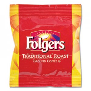 Folgers Ground Coffee Fraction Packs, Traditional Roast, 2oz, 42/Carton FOL63006 2550063006