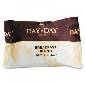 Day to Day Coffee 100% Pure Coffee, Breakfast Blend, 1.5 oz Pack, 42 Packs/Carton PCO23003 23003