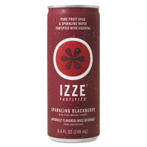IZZE Fortified Sparkling Juice, Blackberry, 8.4 oz Can, 24/Carton QKR15023 836093011025
