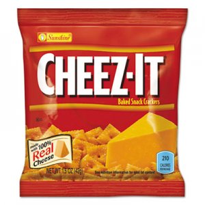 Sunshine Cheez-it Crackers, 1.5 oz Bag, Reduced Fat, 60/Carton KEB122264 2410012226