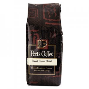 Peet's Coffee & Tea Bulk Coffee, House Blend, Decaf, Ground, 1 lb Bag PEE501487 501487