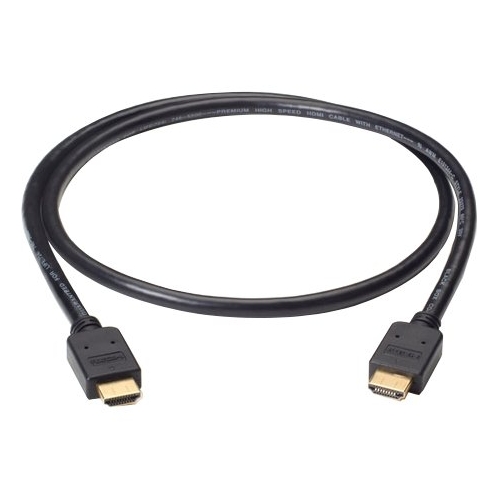 Black Box Premium High-Speed HDMI Cable with Ethernet, Male/Male, 1-m (3.2-ft.) VCB-HDMI-001M