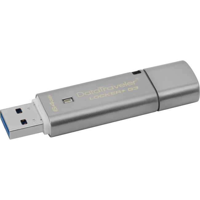 Kingston 64GB DataTraveler Locker+ G3 USB 3.0 Flash Drive DTLPG3/64GB
