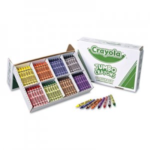 Crayola 523280 Ultra-Clean Washable Crayons, Large, 8 Colors/Box