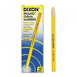 Dixon China Marker, Yellow, Dozen DIX00073 00073