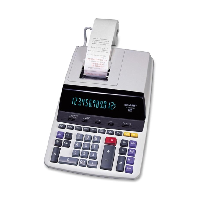 Sharp Microban Print Display Calculator EL2630PIII
