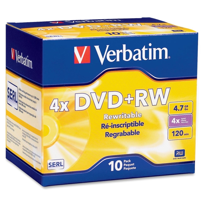Verbatim DataLife Plus Branded DVD+RW Disc 94839