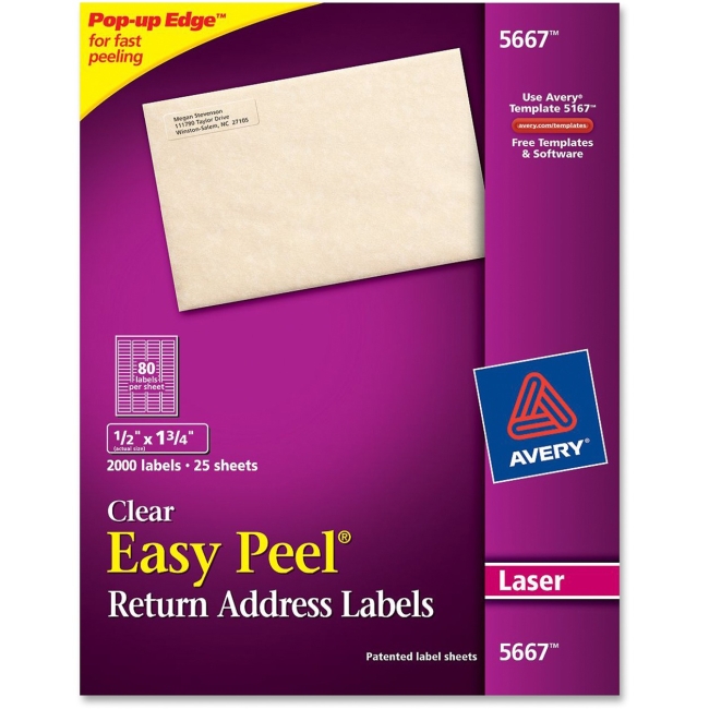 Avery Easy Peel Mailing Label 5667