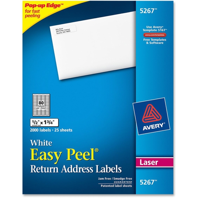 Avery Easy Peel Address Label 5267