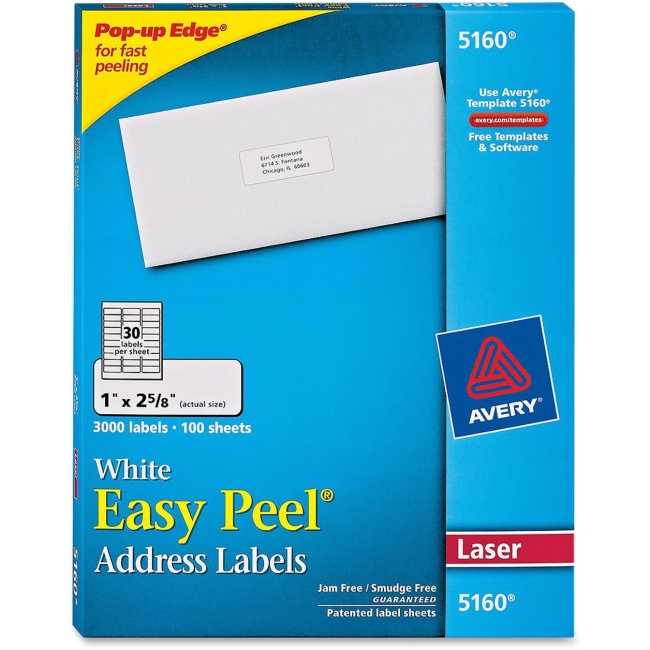 Avery Easy Peel Address Label 5160