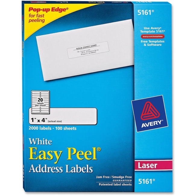 Avery Easy Peel Address Label 5161