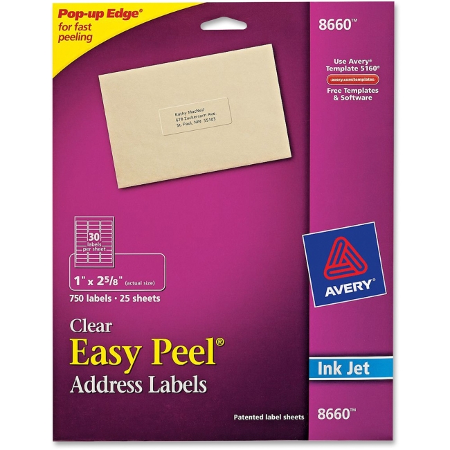 Avery Easy Peel Mailing Label 8660